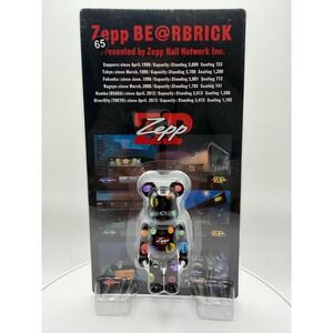 Medicom Toy Be@rbrick 100% Zepp Hall Network Limited Edition Black Multi Color